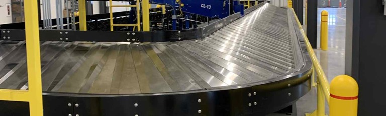 Airport baggage make up system